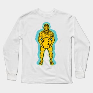 abstract weight lifting guy Long Sleeve T-Shirt